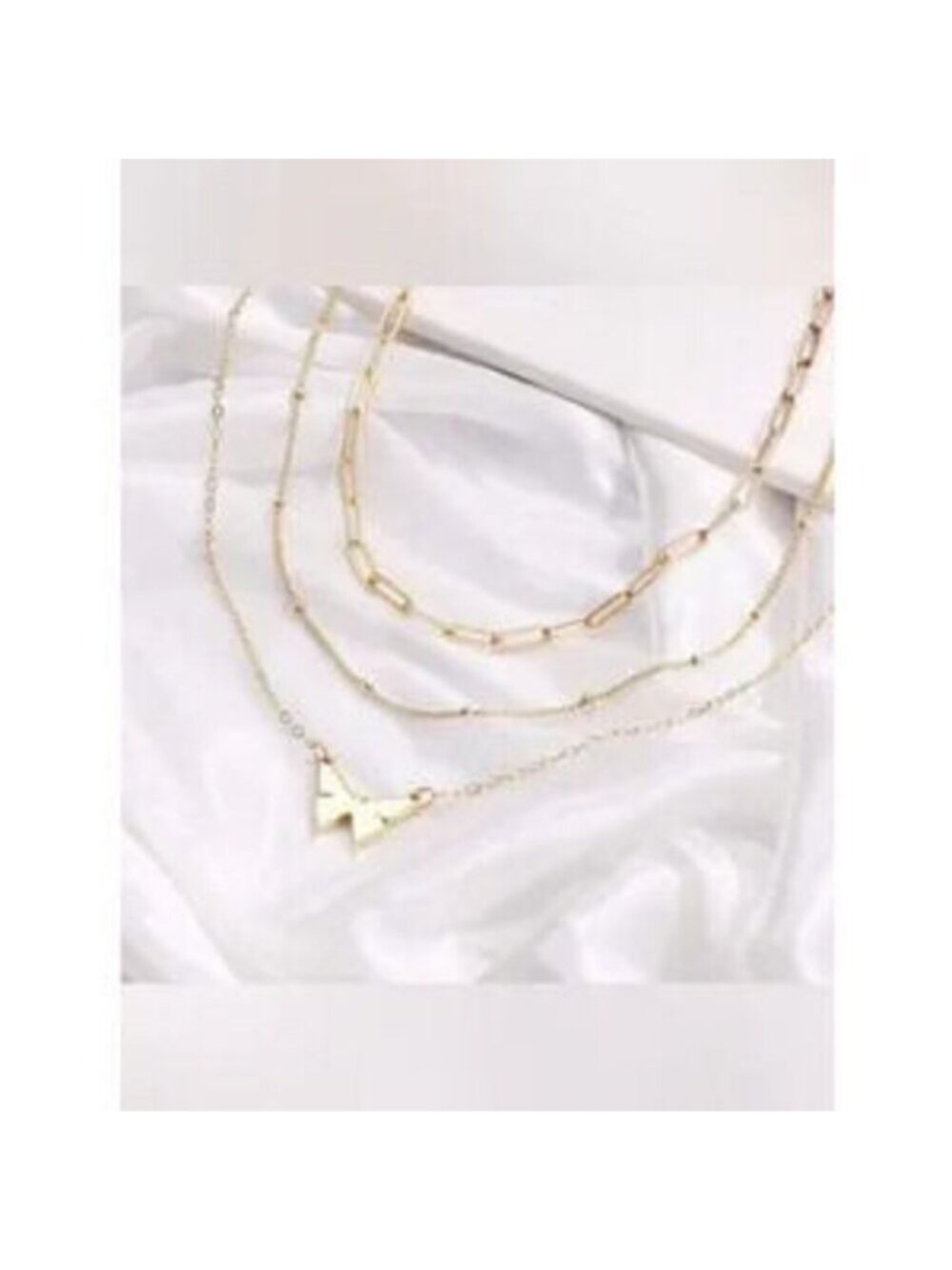 14k Gold Plated Butterfly Charm 3-Piece Layered Necklace Set Gift Dainty